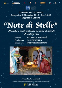 NOTE DI STELLE 2012 CON  VOCE DI TENORE E ORCHESTRA DI FISARMONICHE